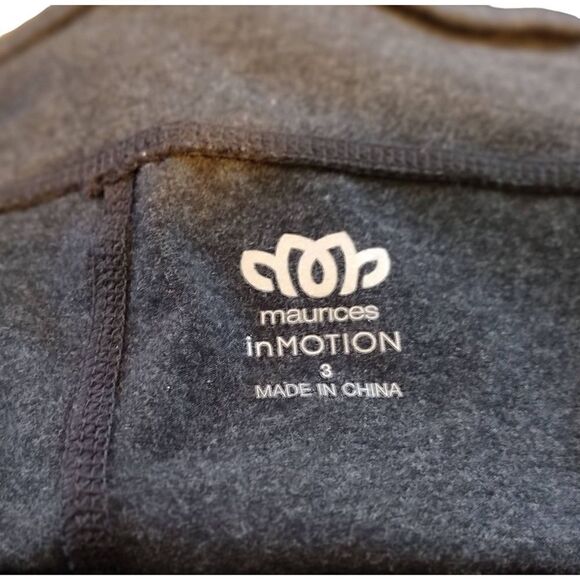 Maurices NWT In Motion Leggings Womens Size 3X Gray Athletic Yoga Pants Waist 20 - Picture 5 of 7